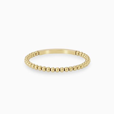 minimalist wedding rings 14k gold