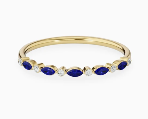 minimalist wedding rings 14k gold