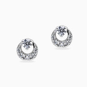 14k Crescent Studs