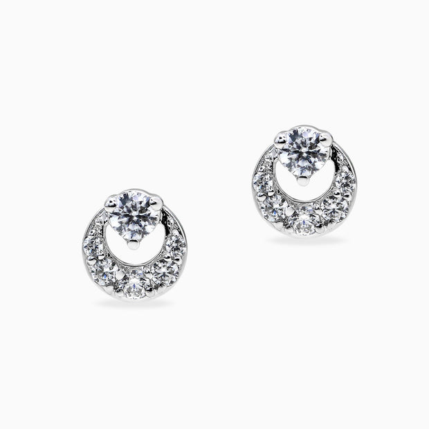 14k Crescent Studs