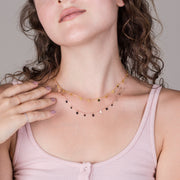 gold disc necklace cheap