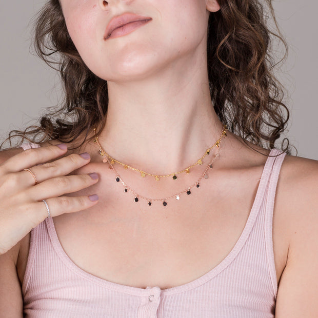 gold disc necklace cheap
