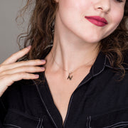 14k Gold Intitial Pendant Necklace