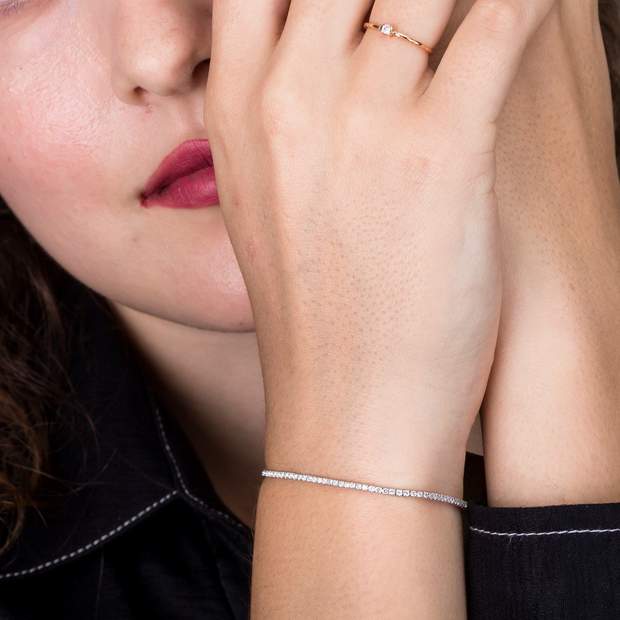 14k Diamond Tennis Bracelet