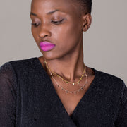 Vermeil Station Necklace