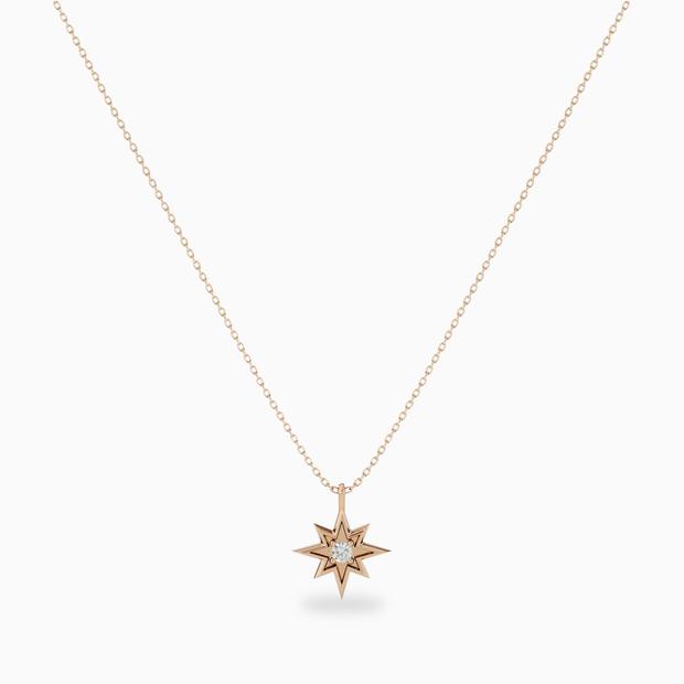 diamond star necklace