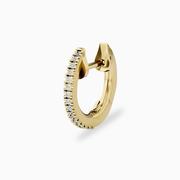 14k Classic Diamond Huggie Earrings