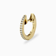 14k Gold Classic Diamond Hoops