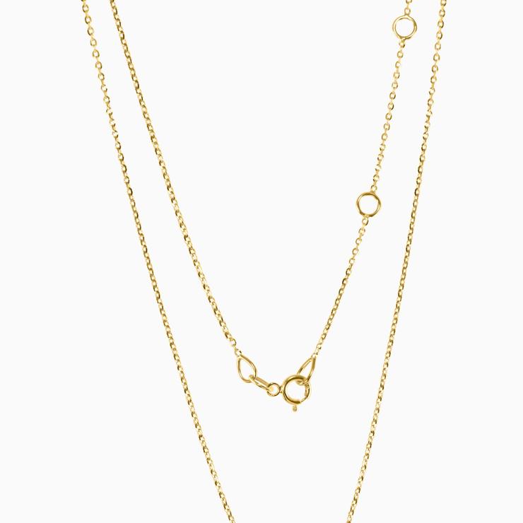 14k Topaz Lotus Necklace
