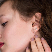 14k Classic Diamond Huggie Earrings